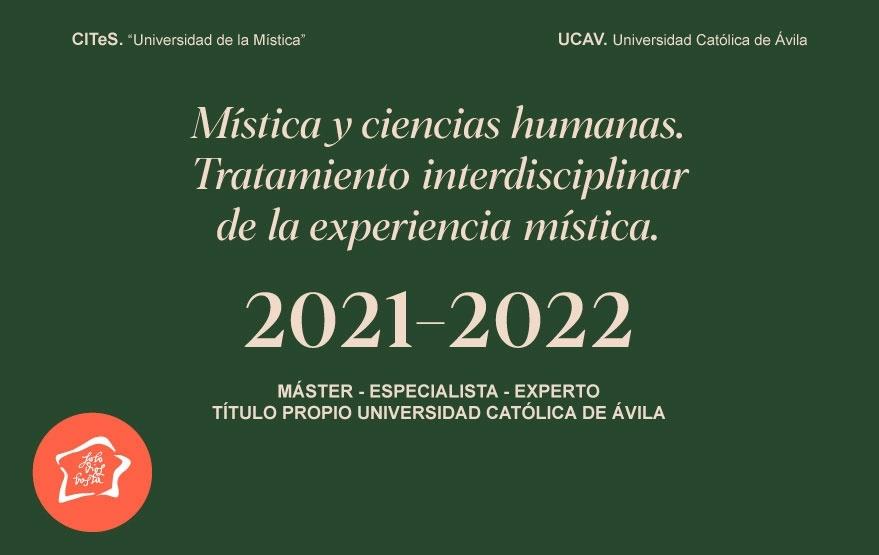 Máster en Mística y Ciencias Humanas 2021-2022